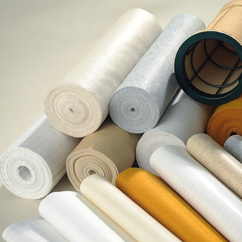 Пылеуловитель фильтр мешок материал 550 г/м2 полиэстер игла войлок с PTFE мембраной для цементного завода