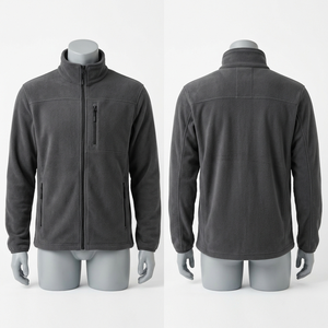 Chaqueta de Trabajo de Forro Polar Grueso de 320 GSM, Color Gris Carbón, con Capucha, Impresión Personalizada, Logotipo Bordado, para Invierno, Senderismo y Camping - Product Image 5