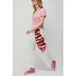 T-shirt basique à col en V, coupe décontractée, manches longues, viscose/polyester - Product Image 2