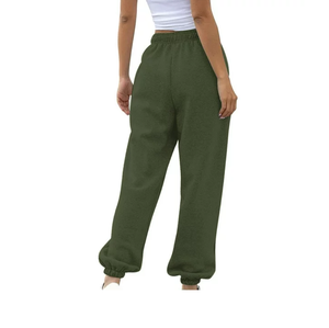 Pantalon de jogging léger pour femme, fabrication directe usine, taille élastique, molleton, idéal pour le sport en hiver, logo durable de BD - Product Image 2