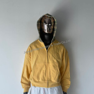 HD2483 Sur mesure 600 g/m² Sweat à capuche zippé ample de créateur, coupe carrée, avec logo brodé et impression DTG, en tissu éponge de haute qualité - Product Image 4