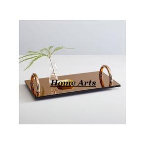 Bandeja de servir de hierro de diferentes colores, hecha a mano, de forma rectangular, para servir chocolates y dátiles, para uso doméstico. - Product Image 2