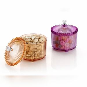 Durable Aalok plastic <b>dry</b> fruit <b>container</b> 500g 2 compartment with lid <b>food</b> safe <b>storage</b> for nuts spices and sugar - Product Image 1