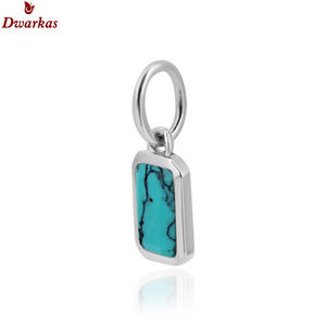 Colgante de piedra turquesa de Plata de Ley 925 con piedras preciosas superventas - Product Image 2