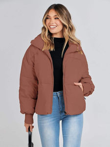 Chaquetas Acolchadas de Lona Transpirable de Alta Calidad para Mujer, con Diseño de Cremallera, a la Moda, con la Mejor Calidad a Bajo Precio - Product Image 5