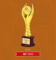 Meilleure vente Cérémonie de remise des prix Coupe en métal Trophée d'or d'excellence le mieux classé pour cadeau Trophées de médailles et plaques professionnelles