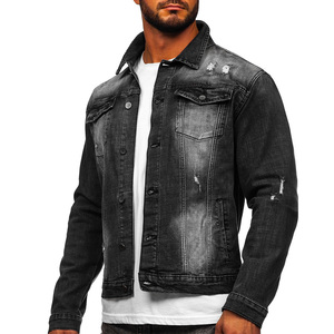 Vestes Jeans pour hommes en coton Style High Street/Logo de marque de haute qualité Design le moins cher Vestes Jeans pour hommes - Product Image 3