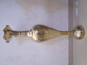 Florero de latón vintage con patrón grabado Decoración clásica para el hogar Disponible a precio económico para exportación a granel - Product Image 2