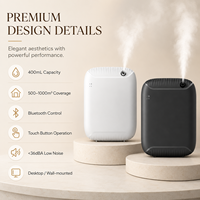 Nouveau diffuseur d'arômes sans eau 2026, sur pied et mural, 400 ml, machine à parfum intelligente sans fil avec écran LCD pour la maison, le salon et le bureau