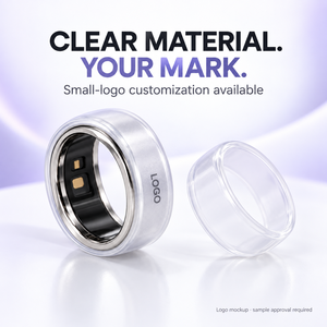 Manchon en silicone transparent compatible Oura, programmes d'approvisionnement OEM pour les commerçants d'accessoires de bagues intelligentes en marque blanche - Product Image 3