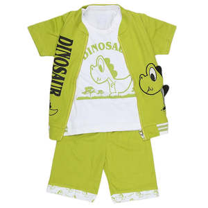 Boys 3 Pcs Suit - Green - Product Image 1