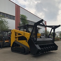 Tonlita Track Loader Skid Steer Forest tricher Compact cingoli manici ad alto flusso Skid Steer per la silvicoltura