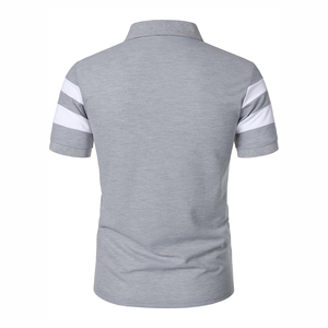 Vêtements décontractés hommes polos vente à chaud nouveau Design logo personnalisé couleur unie respirant polos respirants hommes polos - Product Image 3