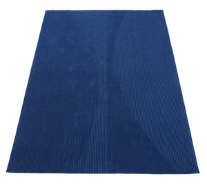 Alfombra de área de lana Handloom de pila mediana ecológica azul sólido moderno para decoración del hogar de dormitorio y sala de estar - Product Image 1