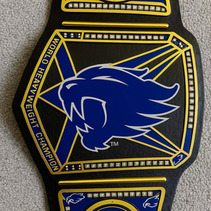 OEM/ODM Ceinture de titre lourde personnalisée pour la lutte et la boxe en cuir de 4mm avec logo en alliage de zinc et design inspiré de l'héritage - Product Image 1