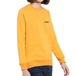 Sweatshirts en molleton jaune pour femmes de style nouveau, vêtements décontractés à séchage rapide pour l'hiver, confortables et chauds - Product Image 1