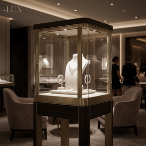 Vitrines de présentation de bijoux et montres de luxe modernes personnalisées LUX 2026 les plus vendues avec éclairage LED pour l'aménagement intérieur de bijouteries - Product Image 5