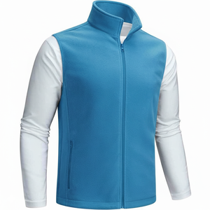 Chaleco de Forro Polar Personalizado para Hombre con Logotipo Bordado, Chaleco sin Mangas para Camping, Senderismo y Trabajo - Product Image 6