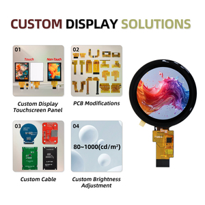 1.28 inch 240*240 CTP LCD Bảng điều chỉnh thông minh đồng hồ tròn màn hình cảm ứng IPS 240x240 4 dây SPI RGB giao diện IC gc9a01 cst816d - Product Image 2