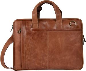 กระเป๋าสะพายข้างหนังแท้สำหรับผู้ชายผลิตจากอินเดีย - Product Image 2