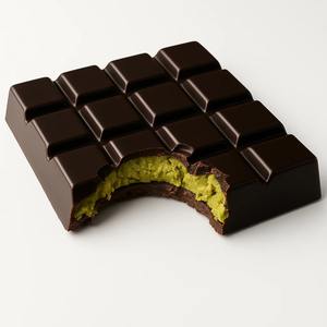 Barre de chocolat à la pistache 100g vente en gros de qualité supérieure riche kunafa usine approvisionnement en vrac nouveaux miskets chocolat blanc de style dubaï - Product Image 1