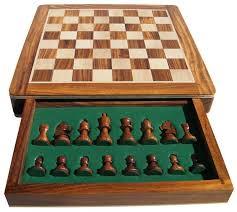 Tablero de Ajedrez de madera plegable de 16 pulgadas hecho a mano para jugar en verano, para juegos infantiles en todas las estaciones - Product Image 4