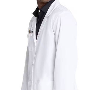 Blouse de laboratoire médicale en polyester, nouveau style, pour hommes, blouse de médecin, blouse d'hôpital - Product Image 6