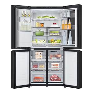 Refrigerador Instaview GMG860EPBE NatureFresh Total No Frost con Puertas Francesas, Acabado en Acero Negro, Clase E (835x73x178,7 cm) - Product Image 2