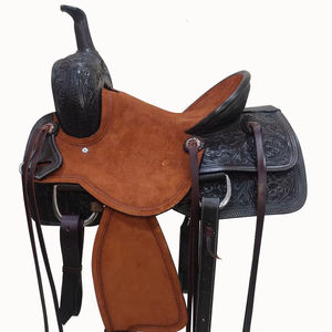 Silla de Montar de Cuero Vacuno Occidental de Alta Calidad para Cortar Asientos y Jockey, Armazón de Cuero Crudo, Herrajes de Acero Inoxidable - Product Image 1