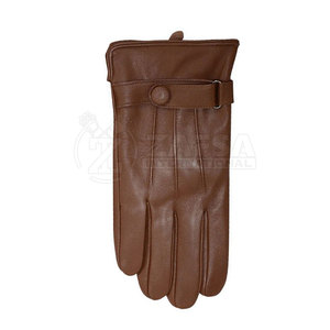 Guantes de conducción de cuero para hombre de alta calidad hechos a medida para uso al aire libre de moda de invierno en todos los tamaños - Product Image 6
