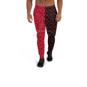 Pantalon homme streetwear personnalisé, imprimé par sublimation, taille mi-haute, coupe droite, léger, taille élastique, décontracté, sport, 100% coton - Product Image 1