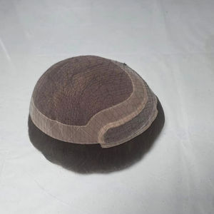 Extensions de cheveux à lacet frontal double trame de Los Angeles, pré-collées, bouclées, cheveux humains Remy, toupet et perruque pour hommes - Product Image 6