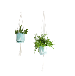 Soporte de macramé de calidad Industrial, colgador de plantas de macramé hecho a mano de algodón para habitación, macetas bohemias decorativas para colgar en la pared - Product Image 2