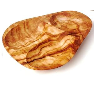 Bandeja de madera para servir con cuerpo de madera completo Cena Bandeja de madera para servir con diseño de flotador Tamaños 5,5x11x0,6 pulgadas - Product Image 2