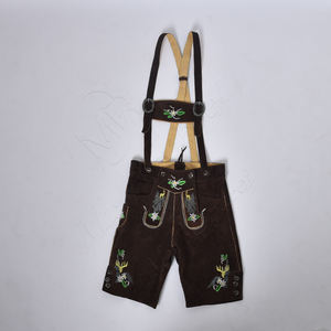 Oktoberfest Bavarian Shorts For Men Customized Leather Shorts Distress Leather Traditional German Lederhosen Oktoberfest 2025 - Product Image 2