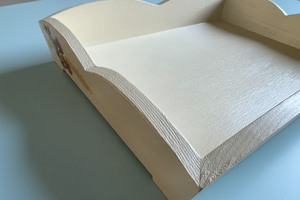 Plateau de service en bois artisanal classique, écologique, en bois massif naturel pour la nourriture, le thé, la cuisine, la table à manger, taille personnalisée disponible - Product Image 2