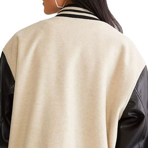 Chaquetas Varsity para Mujer, Servicio OEM, Chaquetas Varsity Cortas de Satén, Chaquetas Varsity de Alta Calidad, Transpirables y de Moda - Product Image 6