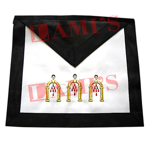 Tablier maçonnique fait main 10e degré S Rite Tablier broderie maçonnique sur mesure Regalia Tablier - Product Image 1
