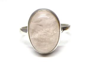 925แหวนควอตซ์สีชมพูดีไซน์คลาสสิกเงินสเตอร์ลิงประดับด้วยพลอยธรรมชาติดีไซน์เนอร์ทรงรีตัดครบรอบ - Product Image 2