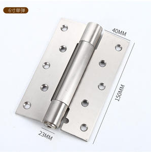 Porte coulissante automatique à double ouverture à ressort en acier inoxydable à charnières, design moderne pour la cuisine - Product Image 4