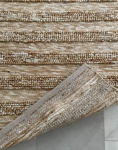 Prix du fabricant 100% Jute Dhurrie tapis indiens faits à la main moderne boucle Pile tapis chanvre tissé pour les intérieurs de bureau à domicile - Product Image 1