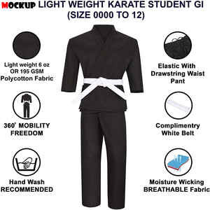 Uniforme de karate de color personalizado, diseño personalizado de uniforme de judo y karate, gi de karate ligero para entrenamiento, ajuste de alta calidad - Product Image 5