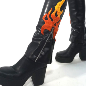 Precio barato 2025, pantalones de cuero de longitud completa hechos a medida, ropa de calle, pantalones de cuero de mejor diseño para venta en línea, servicio OEM - Product Image 3