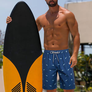 Shorts de plage pour hommes, imprimés, en maille, pour la course à pied, la natation, séchage rapide, imperméables, pour le surf, shorts de plage pour hommes - Product Image 5