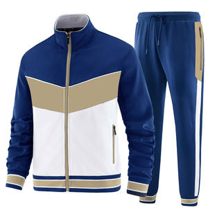 Chándales de colores personalizados para hombre, conjunto de 2 piezas, chaqueta y pantalones de chándal con cremallera para hombre, chándales, ropa deportiva, conjuntos de Jogger de entrenamiento, venta al por mayor - Product Image 2