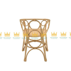 เก้าอี้หวายธรรมชาติสำหรับเด็กใช้ในห้องนั่งเล่นกลางแจ้งเก้าอี้เรียนสำหรับโต๊ะเครื่องแป้งสำหรับเด็ก - Product Image 2