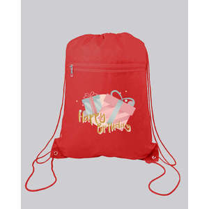 Sacs fourre-tout personnalisés avec logo, sacs à cordon en polyester pour cadeaux promotionnels - POL11 - Product Image 2