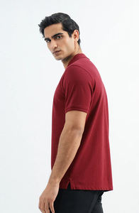 Customize Premium Men Breathable Golf Polo Shirts turn down Collar <b>Athletic</b> Fit polo shirts High Quality 100% cotton polo shirt - Product Image 4