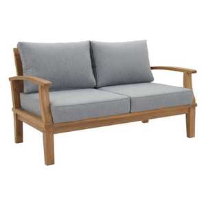 Teak Wood <b>Sofa</b> Set Modern Indoor <b>Outdoor</b> Furniture Solid Wood Patio Sectional Luxury <b>Sofa</b> with Soft Comfort Cushion - Product Image 2