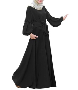 Robe Abaya Traditionnelle Musulmane en Polyester Léger, Grande Taille, Longue, Personnalisée, pour Femmes, Vente en Gros - Product Image 5